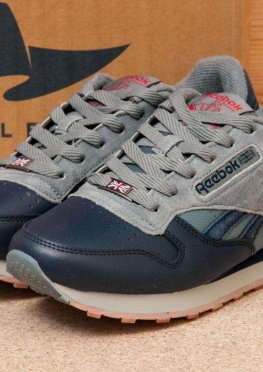 Кроссовки мужские в стиле Reebok Classic, темно-синий (1011-1),  [  41 44  ]