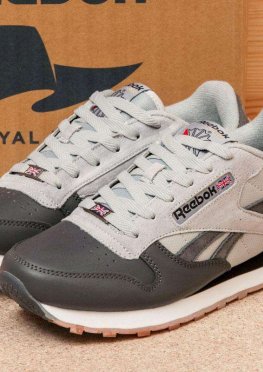 Кроссовки мужские в стиле Reebok Classic, серые (1011-7),  [  45 (последняя пара)  ]