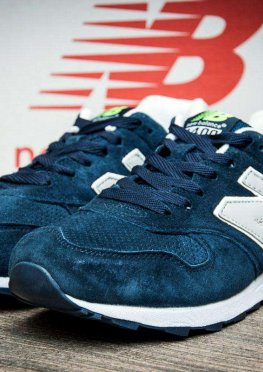 Кроссовки мужские в стиле New Balance, темно-синий (1059),  [  45 (последняя пара)  ]