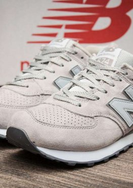 Кроссовки мужские в стиле New Balance 574, серые (1075),  [  40 (последняя пара)  ]