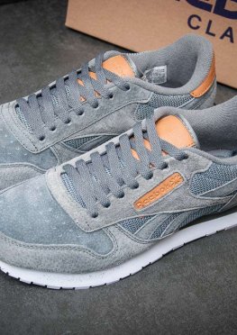 Кроссовки мужские в стиле Reebok Cassic, серые (11501),  [  42 (последняя пара)  ]