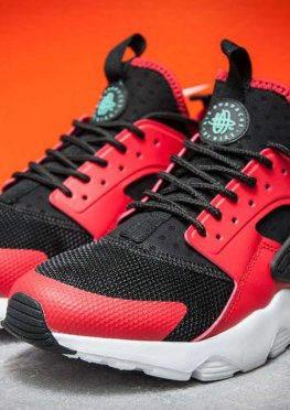 Кроссовки мужские в стиле Nike  Air Huarache Run Ultra, красные (11821),  [  42 (последняя пара)  ]