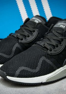 Кроссовки мужские в стиле Adidas  EQT Cushion ADV, черные (11842),  [  44 (последняя пара)  ]