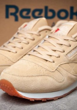 Кроссовки мужские в стиле Reebok  Classic, песочные (12091),  [  42 45  ]