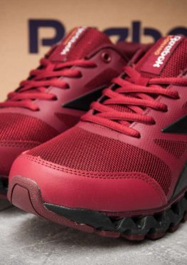 Кроссовки мужские в стиле Reebok  Zignano, бордовые (12246),  [  41 43 45  ]