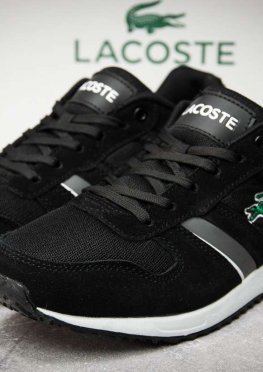 Кроссовки мужские Lacoste  L.Ight Trf5, черные (12273),  [  44 (последняя пара)  ]