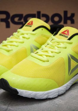 Кроссовки мужские в стиле Reebok Harmony Racer, желтые (12493),  [  44 (последняя пара)  ]