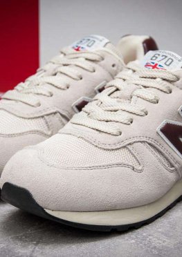 Кроссовки мужские в стиле New Balance 670, бежевые (12533),  [  41 42 43  ]