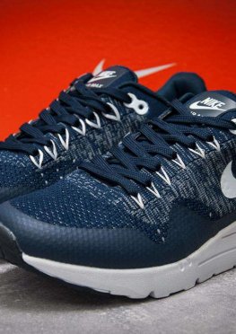 Кроссовки мужские в стиле Nike Air Max, темно-синий (12541),  [  43 44 45  ]