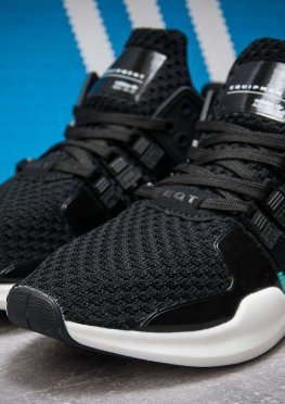 Кроссовки мужские в стиле Adidas Equipment, черные (12743),  [  42 (последняя пара)  ]