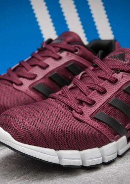 Кроссовки мужские в стиле Adidas Climacool, бордовые (13086),  [  43 (последняя пара)  ]