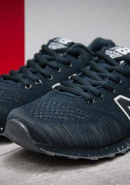 Кроссовки мужские в стиле New Balance 574, темно-синий (13113),  [  41 (последняя пара)  ]