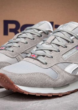 Кроссовки мужские в стиле Reebok Classic, серые (13261),  [  44 (последняя пара)  ]