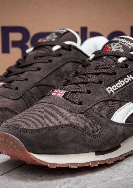 Кроссовки мужские в стиле Reebok Classic, коричневые (13265),  [  43 45  ]