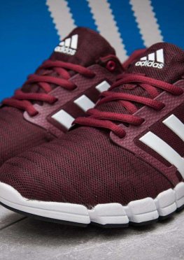 Кроссовки мужские в стиле Adidas Climacool, бордовые (13402),  [  43 44  ]