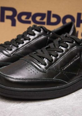 Кроссовки мужские в стиле Reebok Classic, черные (13874),  [  41 43  ]