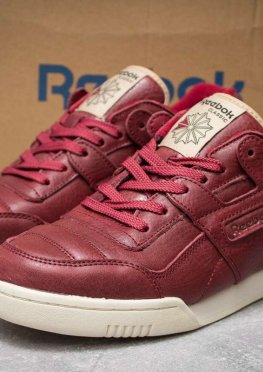 Кроссовки мужские в стиле Reebok Classic, бордовые (14091),  [  41 43 46  ]