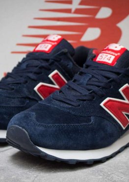 Кроссовки мужские в стиле New Balance 574, синий (14102),  [  41 42 44 45  ]