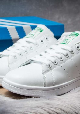 Кроссовки мужские в стиле Adidas Stan Smith, белые (14781),  [  41 42 43 44 45  ]