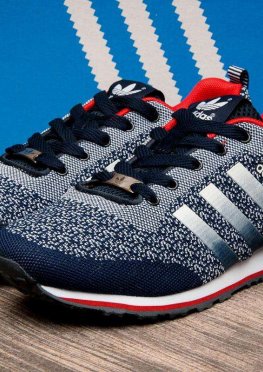 Кроссовки мужские в стиле Adidas, синий (2484-2),  [  41 46  ]