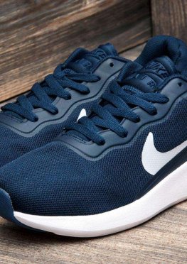 Кроссовки мужские в стиле Nike Air Max, темно-синий (2490-2),  [  42 44  ]