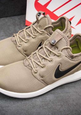 Кроссовки мужские в стиле Nike Roshe Two, оливковые (2532-2),  [  41 42 43 45  ]