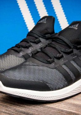 Кроссовки мужские в стиле Adidas Bounce, черные (2545-2),  [  42 44  ]