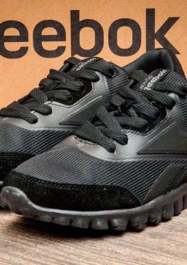 Кроссовки мужские в стиле Reebok RealFlex, черные (2603-2),  [  41 42 43 44  ]