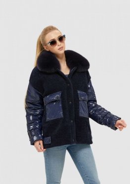 Зимняя куртка Mila Nova К-107 синий