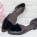 Эксклюзивные туфли-лодочки с удлиненным носиком на низком ходу из натуральной кожи шоколадного цвета (sn-Д2402)